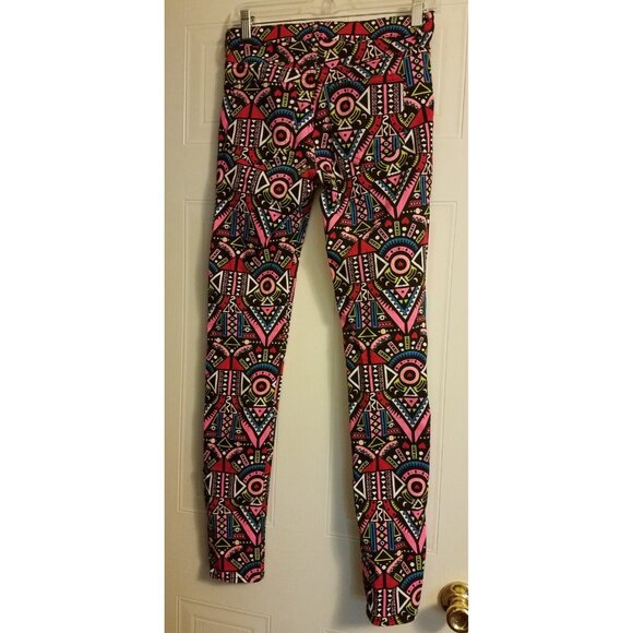 Divided by H&M Girls multi color tribal heart print Skinny Pants Size 6 EUR 36 - Picture 4 of 5